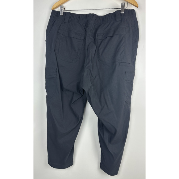 Duluth Trading Co. Dry on the Fly Capris Black Cargo Pants Women's Plus Size 16W - Picture 9 of 10